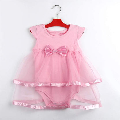 Baby Girls Clothes Dress Flowers Romper Sets Infant Tutu Bodysuit Party Outfits